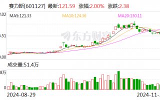 赛力斯调入沪深300、上证50、中证A500、上证180指数