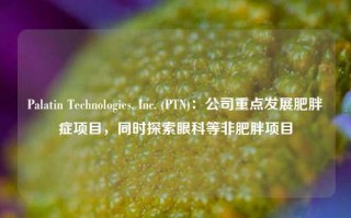 Palatin Technologies, Inc. (PTN)：公司重点发展肥胖症项目，同时探索眼科等非肥胖项目