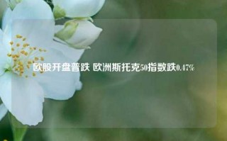 欧股开盘普跌 欧洲斯托克50指数跌0.47%