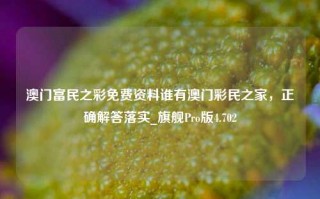 澳门富民之彩免费资料谁有澳门彩民之家，正确解答落实_旗舰Pro版4.702