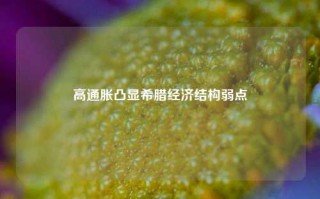 高通胀凸显希腊经济结构弱点