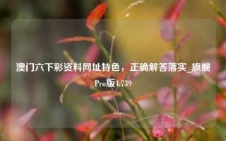 澳门六下彩资料网址特色，正确解答落实_旗舰Pro版4.739