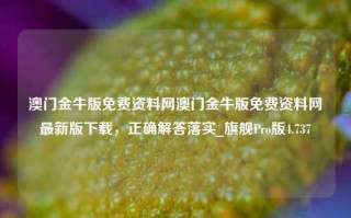 澳门金牛版免费资料网澳门金牛版免费资料网最新版下载，正确解答落实_旗舰Pro版4.737