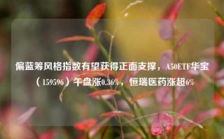 偏蓝筹风格指数有望获得正面支撑，A50ETF华宝（159596）午盘涨0.36%，恒瑞医药涨超6%