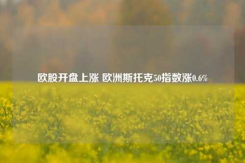 欧股开盘上涨 欧洲斯托克50指数涨0.6%-第1张图片-车辆报废_报废车厂_报废汽车回收_北京报废车-「北京报废汽车解体中心」