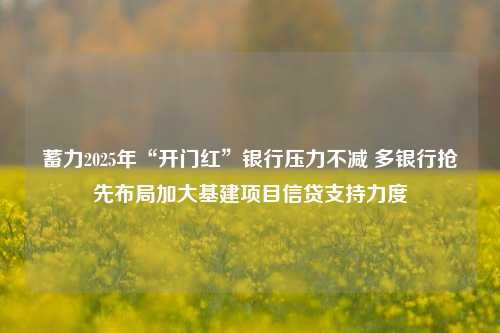 蓄力2025年“开门红”银行压力不减 多银行抢先布局加大基建项目信贷支持力度-第1张图片-车辆报废_报废车厂_报废汽车回收_北京报废车-「北京报废汽车解体中心」