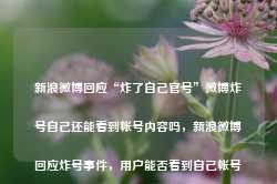 新浪微博回应“炸了自己官号”微博炸号自己还能看到帐号内容吗，新浪微博回应炸号事件，用户能否看到自己帐号内容？-第1张图片-车辆报废_报废车厂_报废汽车回收_北京报废车-「北京报废汽车解体中心」